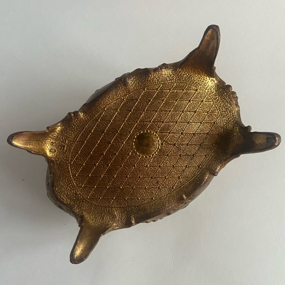 1900s Antique Bronze Jewelry Casket Art Nouveau Footed Trinket Box - SEE PHOTOS - Picture 7 of 10